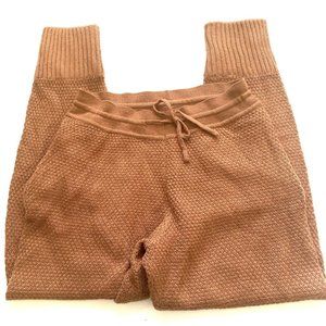 PrettyLittleThing Women's Pants Size L Brown Knit Lounge Pant Jogger